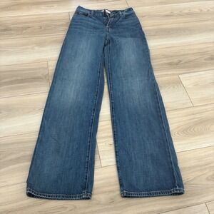 Madewell Wide-Leg Jeans in Medium Blue Denim